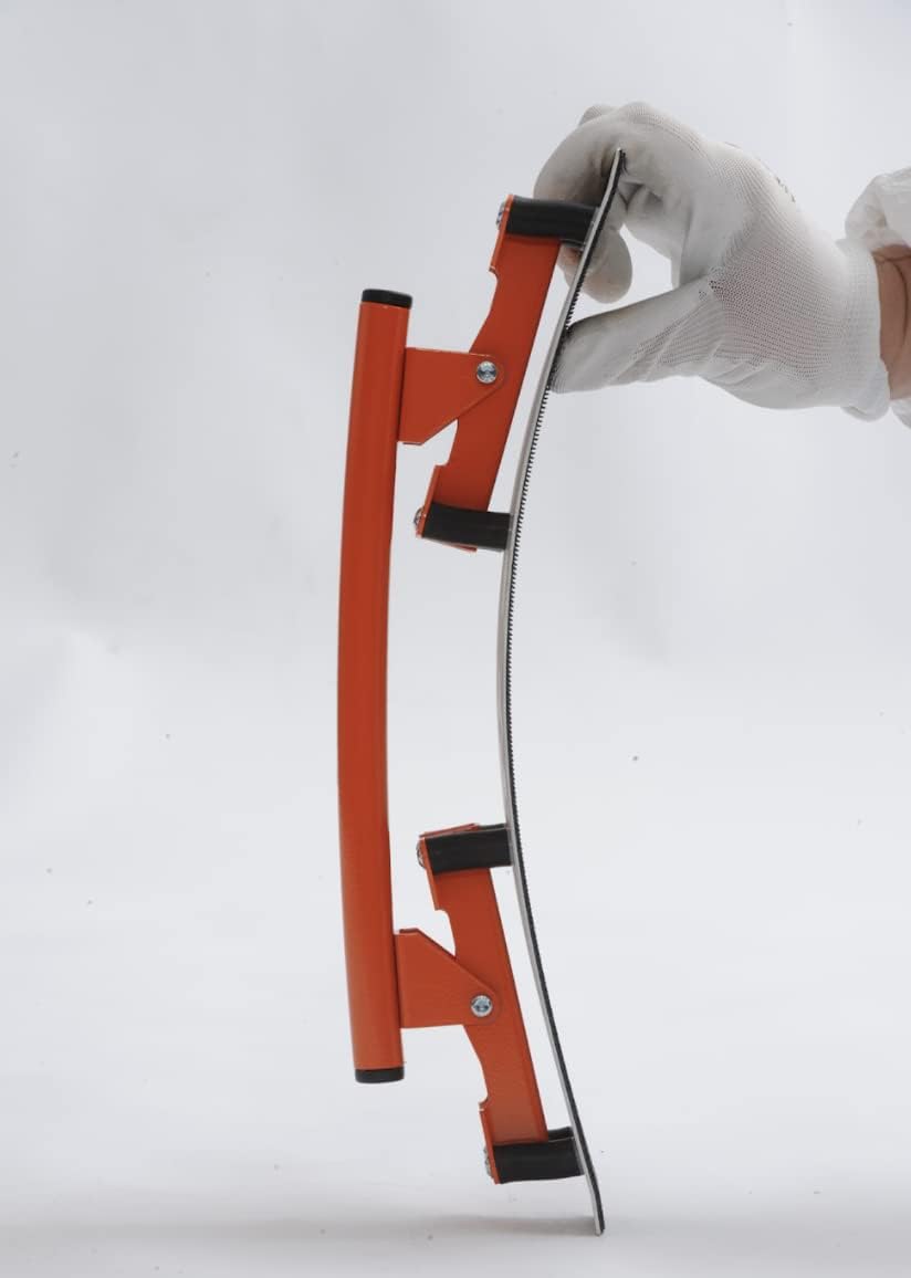Hand-held flexible sanding board, block Flexisander for sanding curved surfaces with fastening system; vehicle body repairers, shipbuilders, composite and woodworking, cars (15.5 x 2.75 inches)