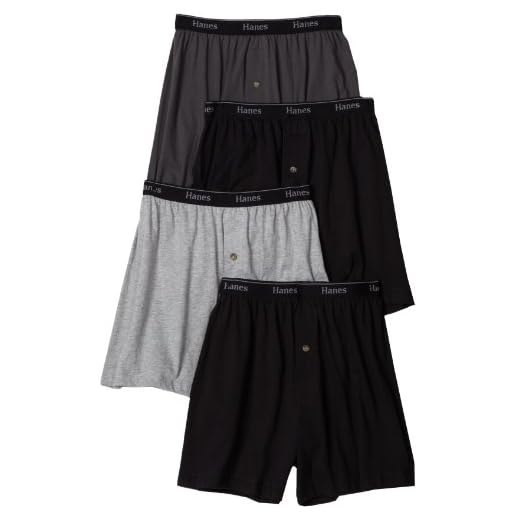 Cuecas boxer masculinas Hanes Ultimate de malha macia e confortável, clássicas, pacote com 4 unidades, Assorted, X-Large
