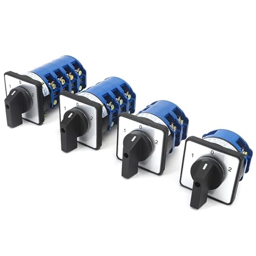 Commutateur de transfert 125A robuste SZW26 inverseur rotatif à cames triphasé 3 positions