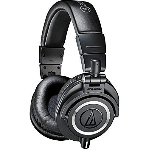 (Renewed) Audio Technica ATH-M50x Over-Ear Professional Studio Monitor Headphones (Black) - Image 5