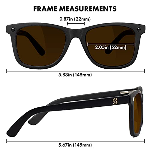 Mikemo Premium Polarized Sunglasses Matte Black/Red Mirror4