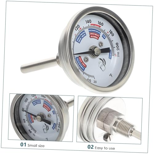 Thermomètre de brassage en acier inoxydable de haute précision