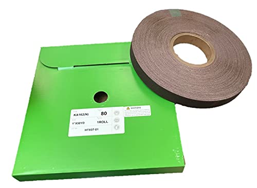 Miniatura 3 de Rollo de lijado de 1" x 50YD, AO, J-wt respaldo de tela de algodón (P80)