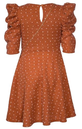 Bonnie Jean Girls 4-16 Pom-Pom Sweater Knit Dress with Bow Bag2