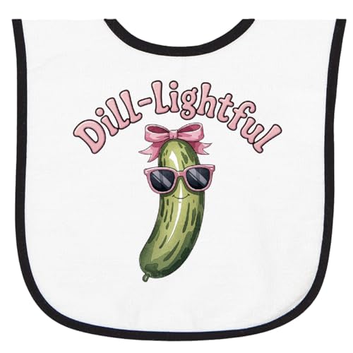 inktastic Dill-Lightful Pickle Baby Terry Cloth Bib