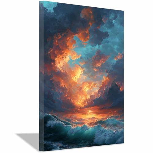 ARTE SU TELA PERFETTA:Buona idea per decorare le pareti di casa come soggiorno, camera da letto, cucina, bagno, camera degli ospiti, ufficio e altri.