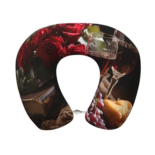 Almohada de viaje espuma viscoelástica 30 cm x 25 cm miniatura 1