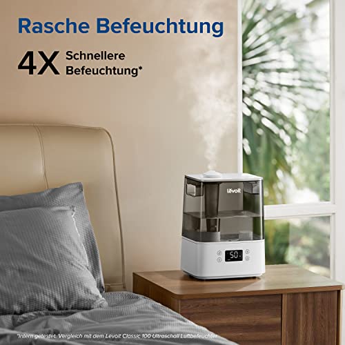 LEVOIT 6L Luftbefeuchter Top-Fill Humidifier Wlan 28dB mit APP & Alexa Steuerung, Auto & Schlafmodus, Ultra Leise 60H… – Bild 4
