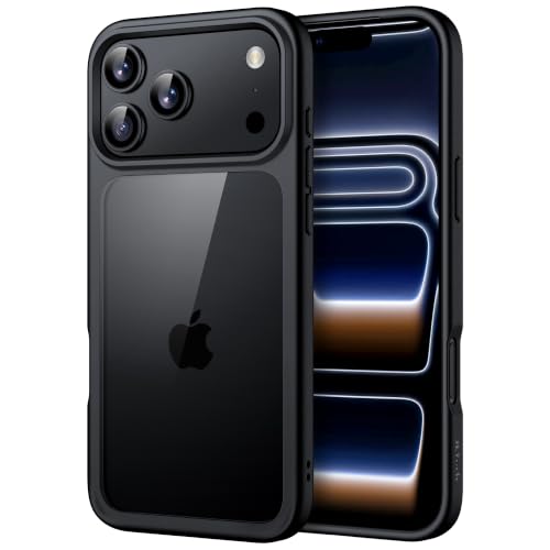 Image of JETech Clear Back Bumper Cover Case for iPhone New Pro Max, Black