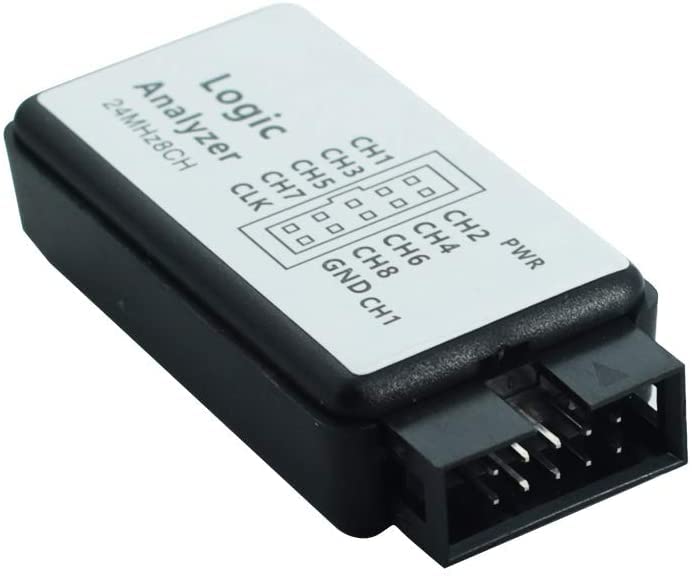 Image of 2 Set 24MHz 8CH 24MHz 8 Channel USB Logic Analyzer Device with EMI Ferrite Ring USB Cable UART IIC SPI Debug Compatible with Ar-duino ARM FPGA M100 SCM