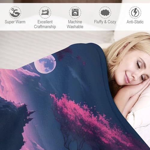 Plaid Cerise Tree couverture flanelle pour vos soirées cocooning - 4