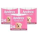 Andrex Gentle Clean Toilet Roll Tissue Paper Puppies On a Roll Pack of 72