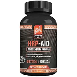 Premium Herpes Supplement - HRP-Aid - Aid for Herpes, Cold Sores and Shingles - with L-Lysine - Immune Support Medicine Supplement for Adults (120 ct)