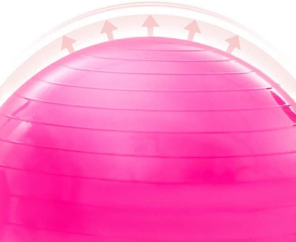 Piłka Fitness Joga Pilates Piłka Z Pompą Powietrza, Home Office Fitness Trening Równowagi Odchudzanie Piłka Pomocy Porodowej(Blu,55cm)