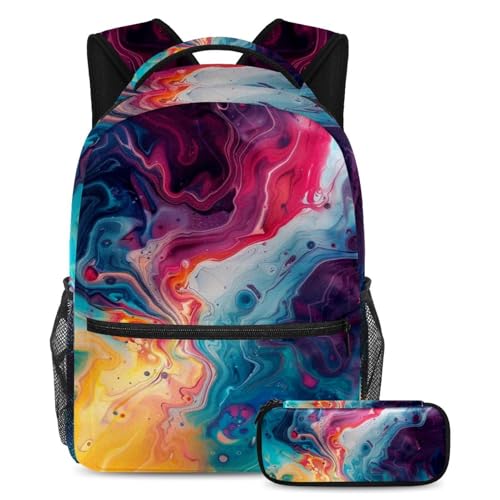 Cartables impression d'art abstrait pour voyages et étudiants