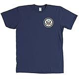 Print Bar AZ US Department of State DOS Seal Shirt (Navy, Large)