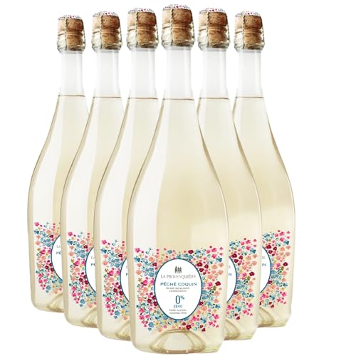 Péché Coquin blanco de Blancs Chardonnay 0% Sans Alcool - La Provenquière - Vino de Mesa Francés - Variedades de uva Chardonnay - 6x75cl