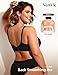 Vertvie Minimizer Bras for Women Full Coverage Underwire Supportive Bra Plus Size Lift Unlined Lace Bralette for Large Bust(Black,36DD)
