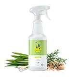 kin+kind Plant Based Flea and Tick Spray for Dogs and Cats – Essential Oil Formula with Lemongrass – Flea and Tick Prevention for Cats, Kittens, Puppies & Dogs - Pet Supplies - Family Safe – 32 fl oz