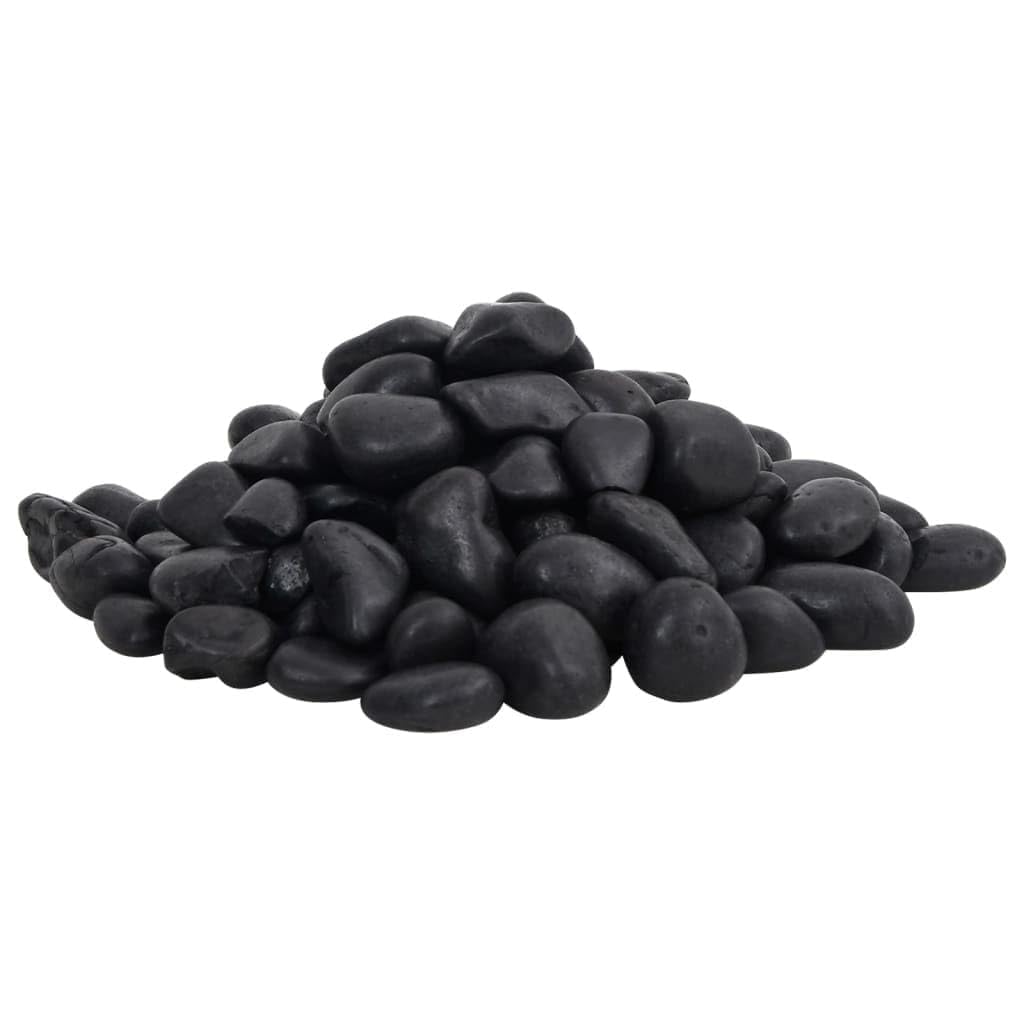 Générique Galets polis 10 kg Noir 2-5 cm Décorations pour Aquariums,155327