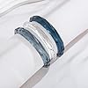 ENSKEFEN 3Pcs Acrylic Resin Bangle Bracelet for Women Multi-Color Stackable Resin Bracelets Trendy Simple Translucent Acrylic Bangles #4