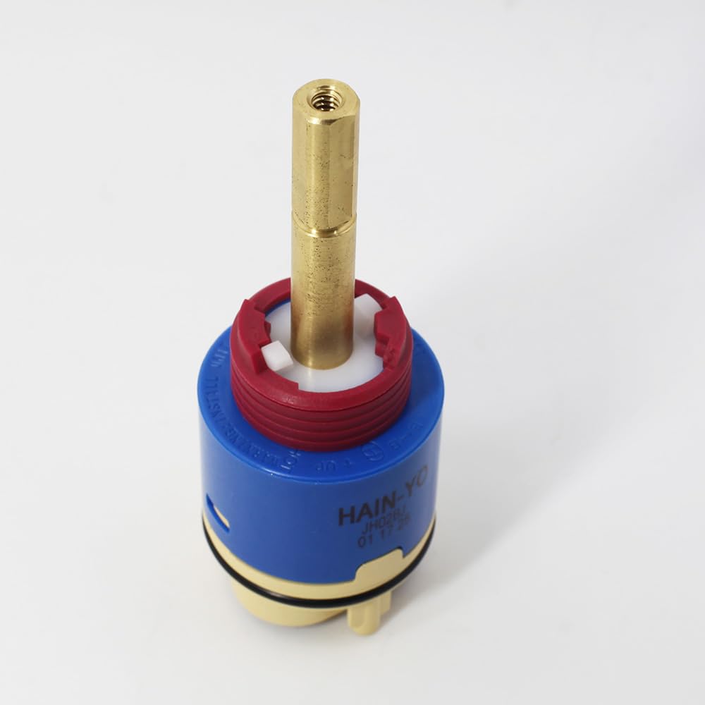 Cartucho de repuesto Danco 10670 para grifo, vástago extendido de 4.25 pulgadas, 40 mm, cartucho de cerámica HainYo HL-40 de equilibrio de presión, compatible con grifos Aqua/Glacier Bay, plástico,