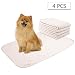 Yangbaga Washable Pee Pads for Dogs, 4 Packs Reusable Puppy Pads, 20x28in with Superior Absorbency, Odor Free Whelping Pads for Incontinence, Travel