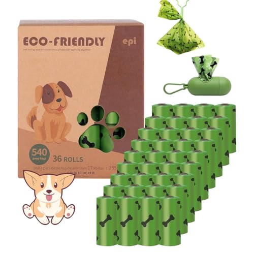 540 saquinho coco pet, Coletores de Fezes cata caca pet à prova de vazamentos e perfumados, 36 rolos
