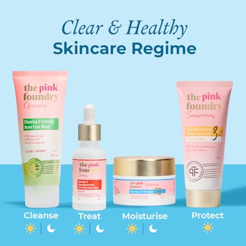 Image of The Pink Foundry Waterlight Gel Moisturiser with 72 hours of hydration | Travel Size with 1% Hyaluronic Acid & 1% Saccharide Isomerate | Lightweight & Non-Sticky Moisturiser | 20 ml