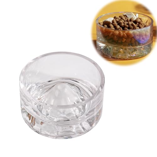 Cuencos de agua para alimentación de hámsteres enanos y jerbos de vidrio higiénico serie Fuji 2