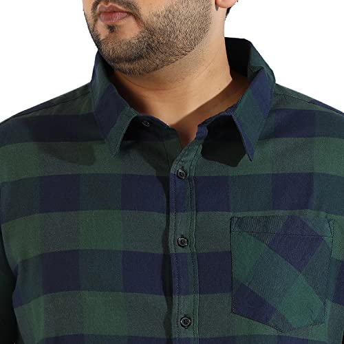 Image of CAHOOT Instafab Plus Men's Button Up Regular Fit Shirt for Casual Wear | Modern Clothing Shirt Crafted with Regular Sleeve, Comfort Fit & High-Performance for Everyday Wear