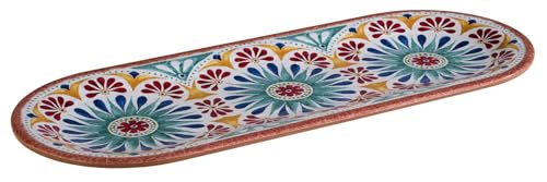 APS 84686 Arabesque - Plato (melamina, 38 x 15,5 cm, altura 2 cm), diseño de terracota