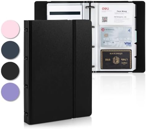 RWUTYTIUL Business Card Organizer Book - Holds 240 Cards, PU Leather With RFID Protection, Sea Turtle Design - View #7