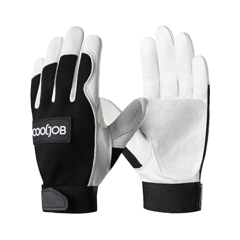 COOLJOB Leather Work Gloves Cover