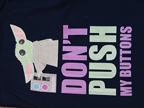 Men's Navy Blue Star Wars Mandalorian Grogu Character Sleep Pajama Pants2