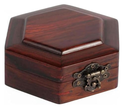 KEuLen Joyero de Madera, Caja Joyero, Joyero Madera, Caja Vintage, joyero Vintage, Caja de Almacenamiento de Madera Maciza, Caja de Boda Retro(Medium)