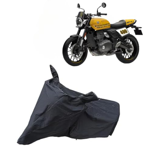 Image of Triumph Tracker 400 Waterproof Bike Body Cover | Snow + Sun & Dust Protection Easy to Clean + Belt with Lock