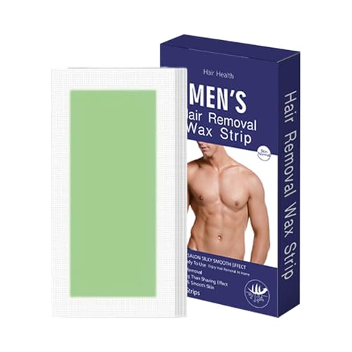 Tiras de cera para axilas – Juego de 20 unidades para depilación | Tiras de cera fría para piel suave | Tiras de depilación para brazos, piernas, pecho, cuerpo, resultados de salón en casa, diseño
