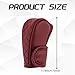QKYS Leather Car Gear Shift Knob Cover, Upgraded Anti-Slip Design Stick Shift Knob Cover, Universal Durable Car Decorative Accessories Shifter Stick Protector Suitable for Cars,Trucks,SUVs (Wine red)