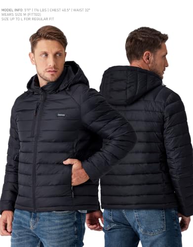 Soleilwear Men's Graphene Heated Puffer Jacket w/ 6 Heating Zones, 16000mAh Battery, Detachable Hood & Storage Bag (S-3XL) $75.99 + Free Shipping +... - image 2