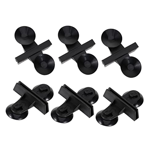 iplusmile 20個 ガラス吸盤 タープ ヘビーデューティー 池 水族館用品 分周器水族館 吸盤水槽の仕切り sink clip fish clamp 水槽用吸盤 の吸盤 Black