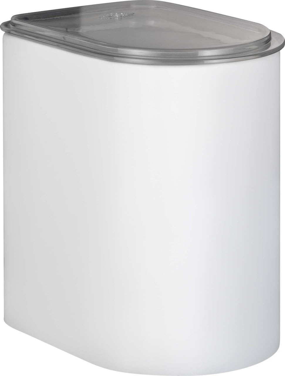 WESCOLoft Storage Jar 2 Litres Made of Sheet Steel with Acrylic Lid in Matt White – Food Safe – Airtight – Ideal for Drawers