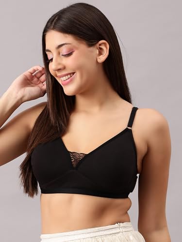 Image of Clovia Women's Cotton Non-Padded Wire Free T-Shirt Bra