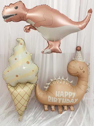 Image of Giant 3D Dinosaur Balloons Self Standing Cute Dinosaur Balloons Birthday Party Decorations Supplies