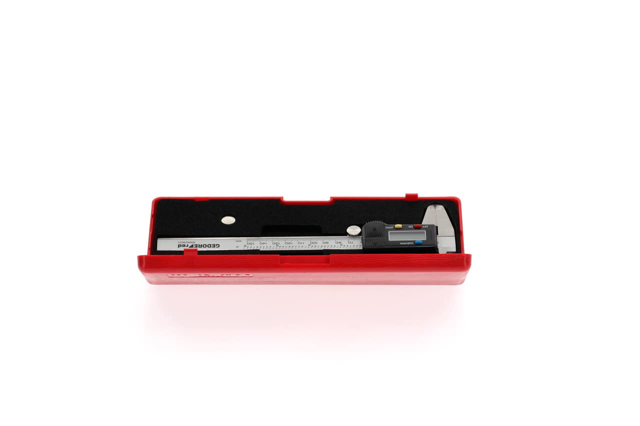 GEDORE red digitaler Messschieber, mm/Zoll-Anzeige, Messbereich: 153 mm, 6", Außen-/Innen-/Stufen-/Tiefenmessung, R94420021