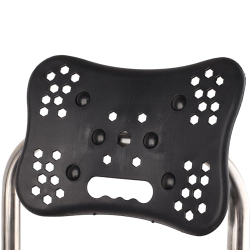 Chaise pliante de pêche anti-mal de dos avec boîte à appâts