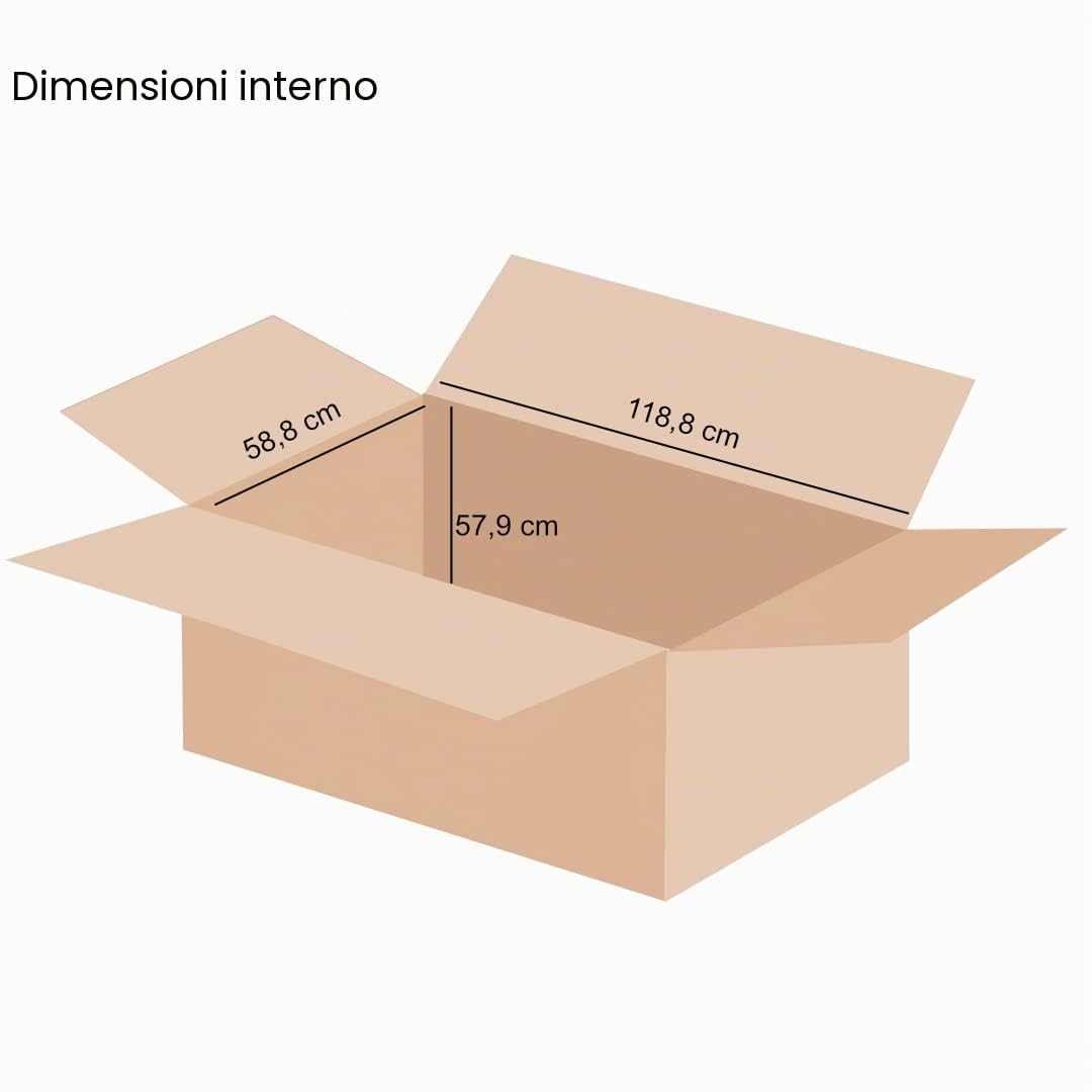 karton-billiger | DHL cartone da spedizione, 120 x 60 x 60 cm, 2 ondulati, 1200 x 600 x 600 mm, 1 pezzo