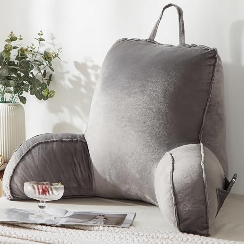 Reading Pillow for Sitting in Bed Adult,Back Pillow for Bed ...