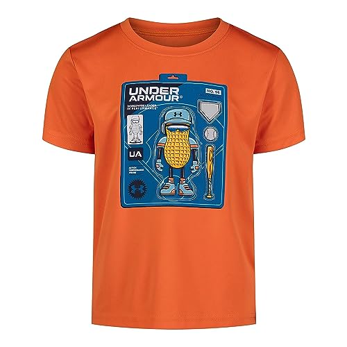Image of Under Armour Boys' Short Sleeve Core Graphic T-Shirt, Lightweight & Breathable, Relaxed Fit