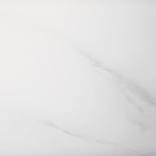 Euventyles Azulejos de vinilo autoadhesivos de 12 x 12 pulgadas, color blanco brillante, impermeable, azulejos de despegar y pegar, azulejos de